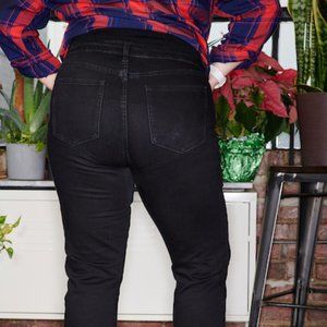 Cosmic Blue Love Ellie Straight Leg Jean Black - L